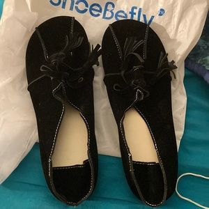 Shoe Be Fly suede slipper shoes brand new